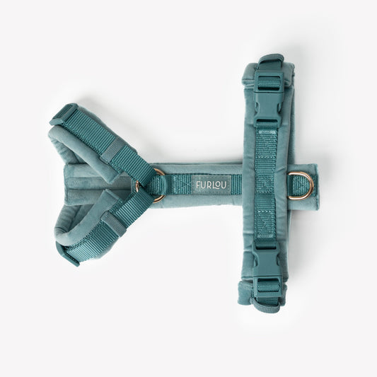 Furlou Blue Velvet Dog Harness Choice of Size