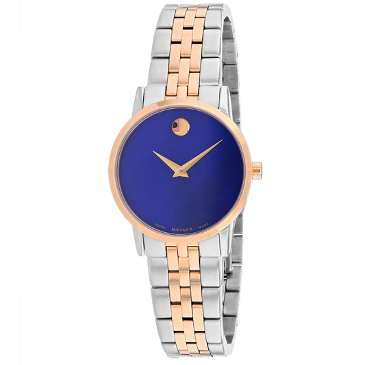 Movado Women's 28mm Museum Swiss Made Quartz Blue MOP Two-Tone Bracelet Watch