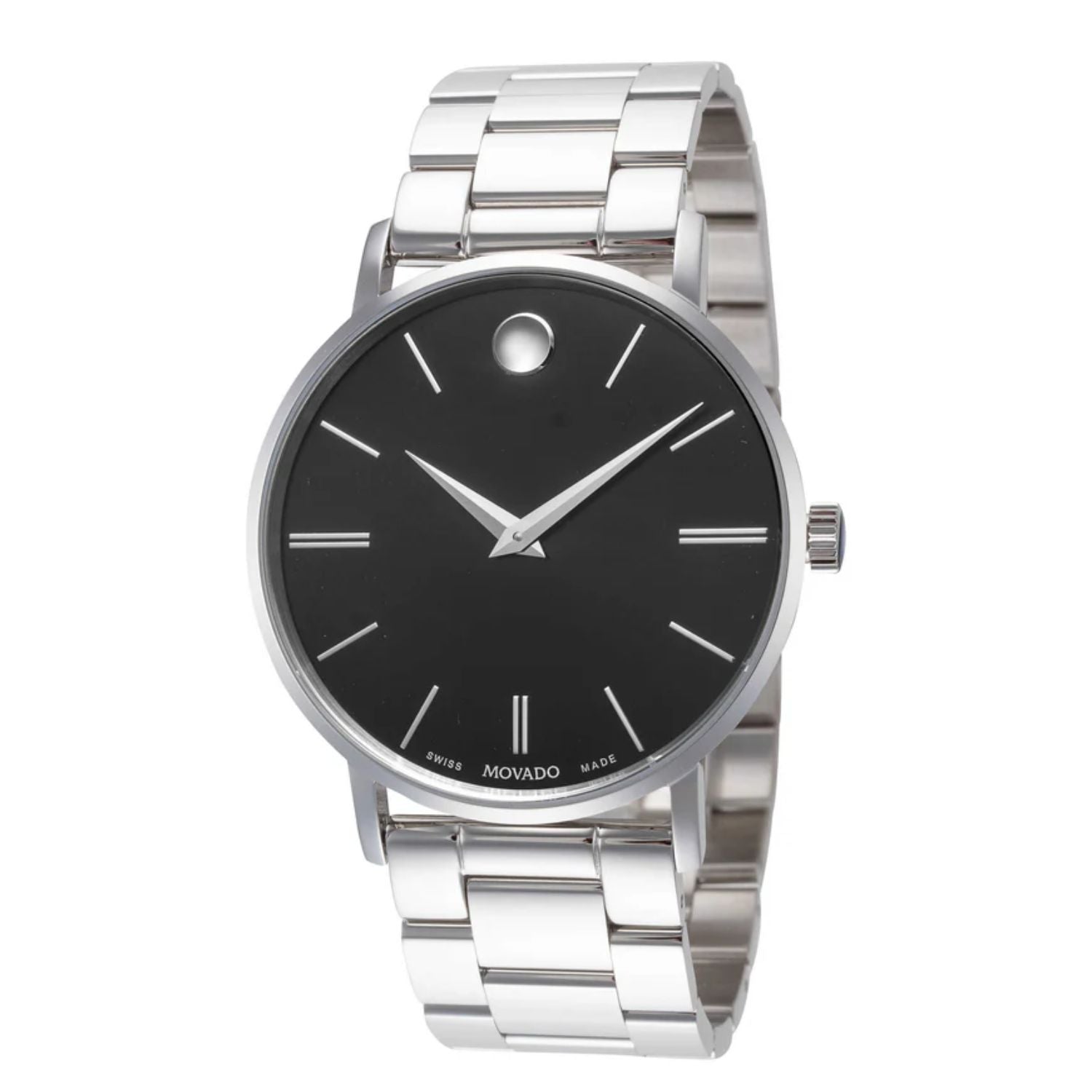 Movado collection stainless steel Swiss watch Movado Museum Classic Womens Watch with White Dial and  main image 2