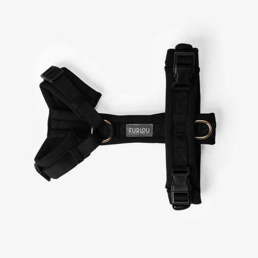 Furlou Black Comfort Dog Harness Choice of Size
