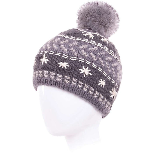 Laundromat Women's Midori Beanie with Faux Fur Pompom