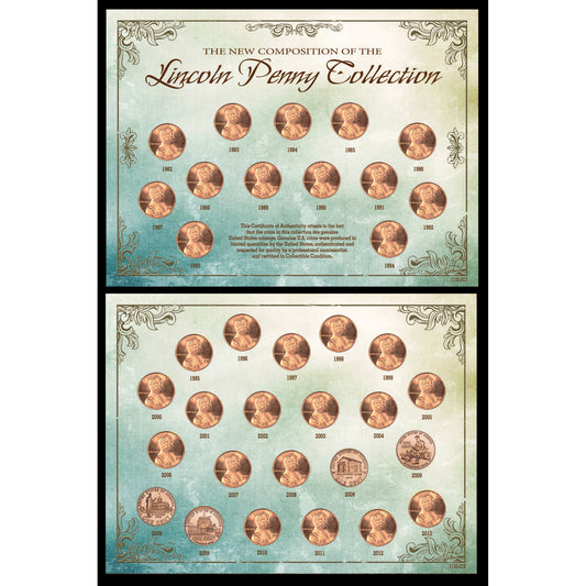 35-Piece New Composition of the Lincoln Penny Collection