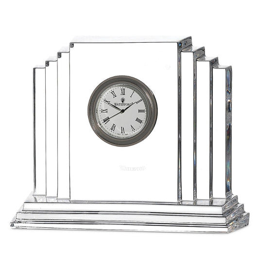 Waterford 6" Metropolitan Crystal Clock