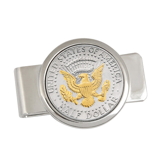 24K Gold Layered Presidential Seal Coin Money Clip