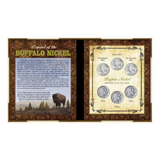 1913-1938 Legend of the Buffalo Nickel Collection