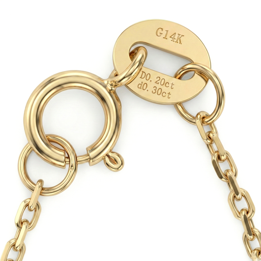 TRYNDI 14K Gold 0.50ctw Lab-Grown Diamond Graduated Marquise Necklace