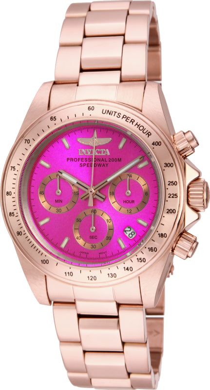 Invicta Women's 39mm Speedway Quartz Chronograph Color Dial Bracelet Watch