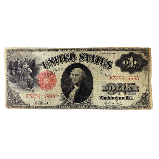 1917 United States $1.00 Red Seal Note