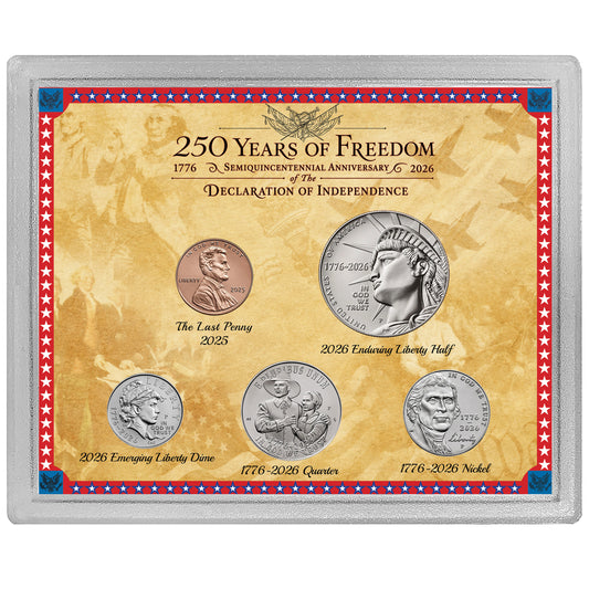 250 Years of Freedom - 2026 United States 250th Anniversary Coin Set