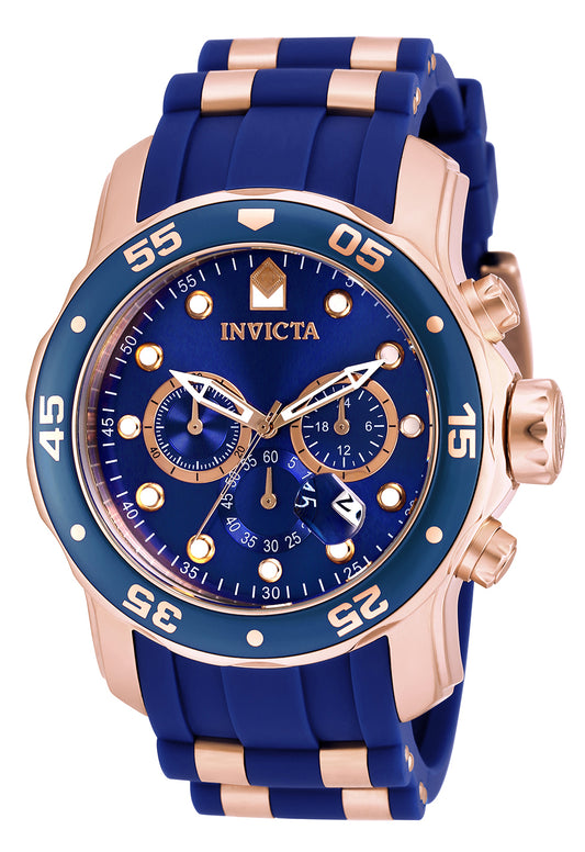 Invicta Men's 50mm Pro Diver Scuba Quartz Chronograph Silicone Strap Watch
