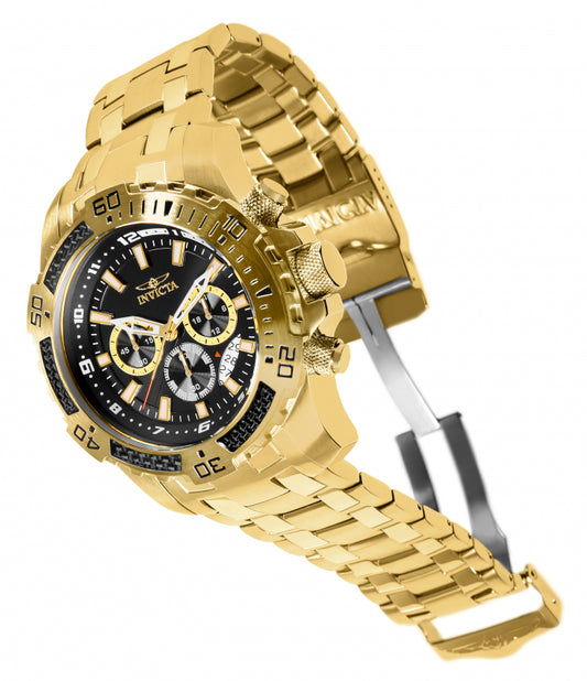 Invicta Men's 51mm Pro Diver Scuba Quartz Chronograph Carbon Fiber Bezel Bracelet Watch