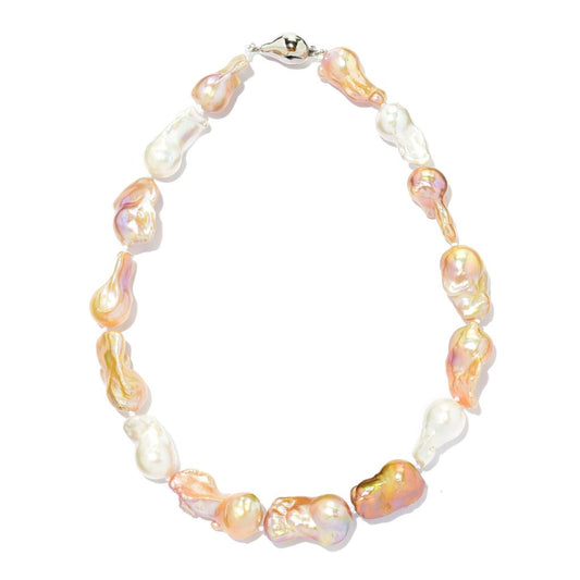 Imperial Pearl Sterling Silver 13-18mm Baroque Freshwater Pearl Strand Necklace