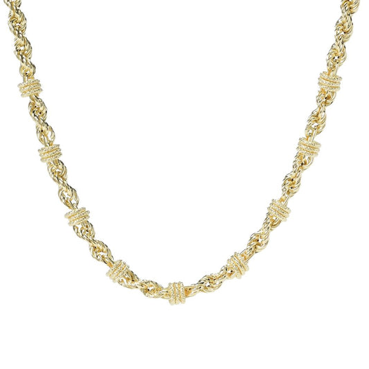 Toscana Italiana 18K Gold Plated Status Rope 18" Necklace