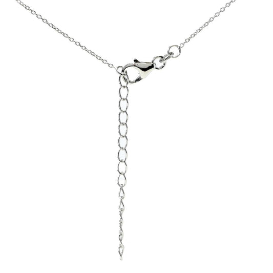 Gem Treasures 20x15mm Sleeping Beauty Turquoise & Zircon Pendant