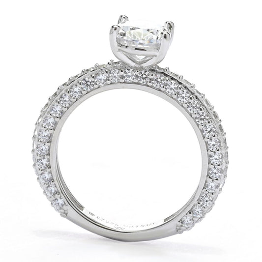 Brilliante Choice of Shape Simulated Diamond Solitaire Ring