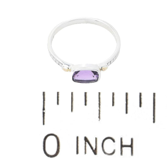 Artisan Silver by Samuel B. Choice of Gemstone Set of 3 Stack Band Rings