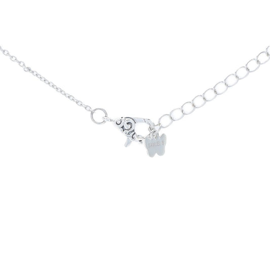 Artisan Silver by Samuel B. 1.18ctw Multi Gemstone Butterfly Necklace