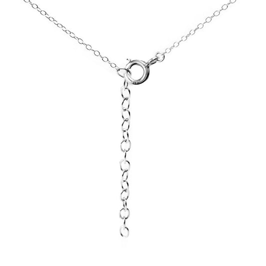 Brilliante Platinum Plated 2.54 DEW Simulated Diamond Pendant w/ Chain