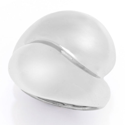 Toscana Italiana Gold or Platinum Plated Electroform Polished Bypass Ring