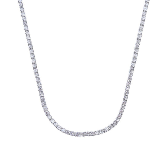 Brilliante Simulated Diamond Choice of Length Tennis Necklace