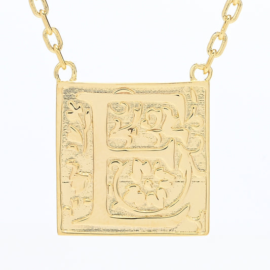 Toscana Italiana 18K Gold Plated Storybook Initial Necklace