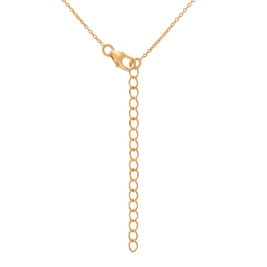 18K Gold Plated 2.77ctw Baguette Multi Gemstone Pendant w/ Chain