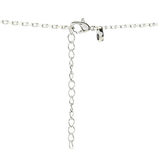 Toscana Italiana Platinum Plated Puffed Initial Necklace