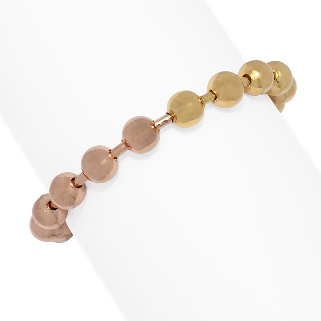 Toscana Italiana 18K Gold Plated Polished Square Link 2