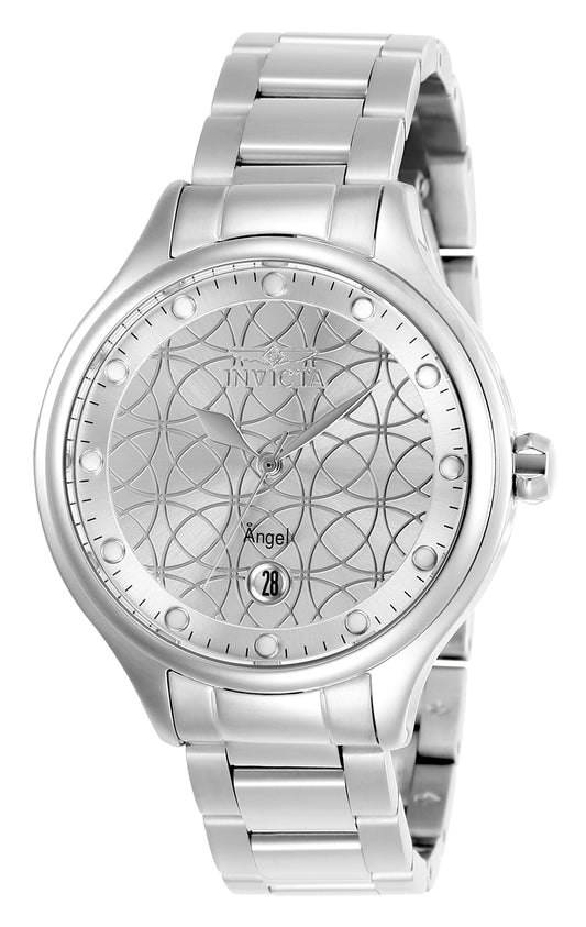 Invicta Women's 38mm Angel Quartz Date Circle Pattern Dial Bracelet Watch