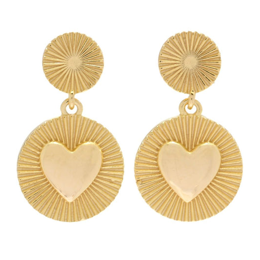 Sorrento Sterling Silver Motif Drop Earrings