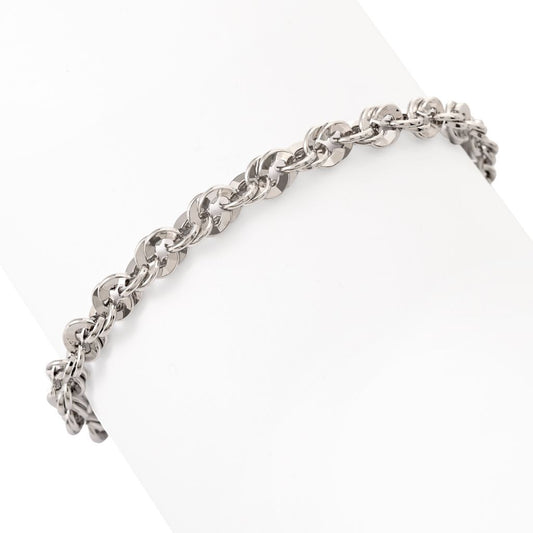 Toscana Italiana 18K Gold Plated Double Rolo Link Bracelet