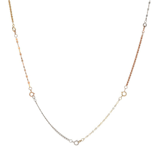 14K Italian Gold Multi-Chain Convertible 18" Necklace