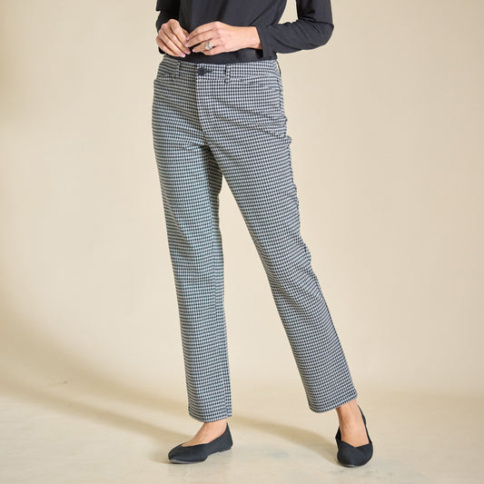 Christopher & Banks Signature Slimming Herringbone Ponte Pant
