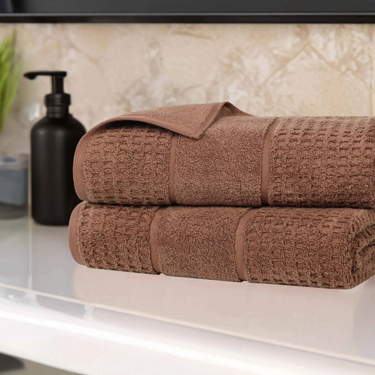 Superior "Napa" Zero Twist 100% Cotton Set of 2 Bath Sheets