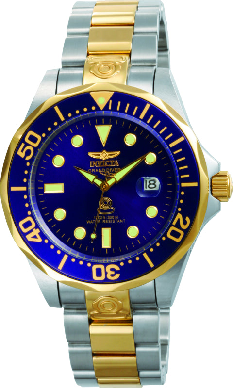 Invicta Men's 47mm Grand Diver Automatic Luminous Markers Bracelet Watch