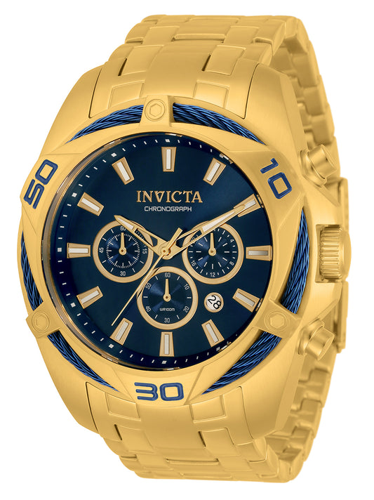 Invicta Men's 50mm Bolt Quartz Chronograph Triangular Bezel Bracelet Watch