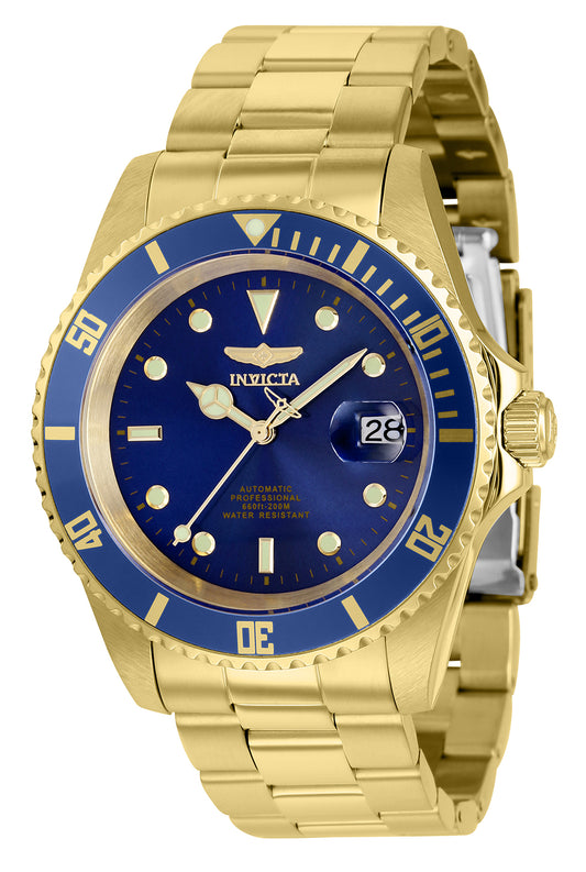 Invicta Men's 43mm Pro Diver Automatic Date Blue Dial & Bezel Bracelet Watch