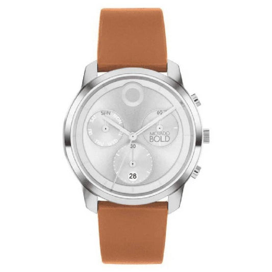 Movado Men's 42mm Verso Quartz Chronograph Leather Strap Watch - 3601028