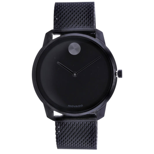 Movado Men's 40mm BOLD Quartz Blackout Mesh Bracelet Watch - 3601338