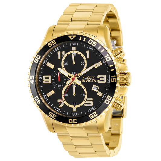 Invicta Men's 45mm Specialty Quartz Chronograph Black Dial Bracelet Watch