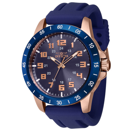 Invicta Men's 45mm Pro Diver Quartz Blue Silicone Strap Watch