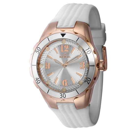 Invicta Women's 38mm Angel Quartz Silicone Strap Watch