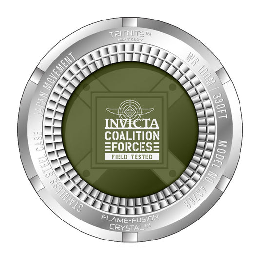 Invicta Men's 50mm Coalition Forces Quartz Multi-Time Camo Silicone Strap Watch