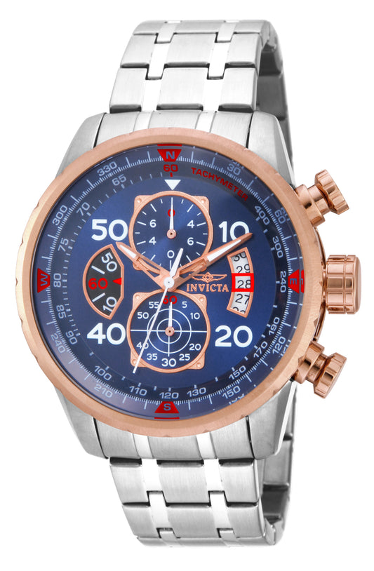 Invicta Men's 48mm Aviator Quartz Chronograph Tactical Dial Bracelet Watch