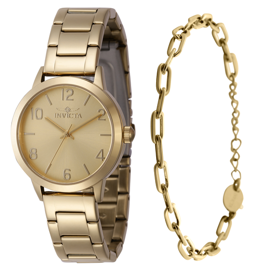 Invicta Women's 34mm Wildflower Quartz Watch & Link Bracelet Set