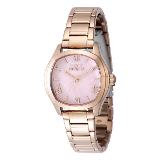 Invicta Women's 32mm Wildflower Quartz Pink MOP Rosetone Bracelet Watch