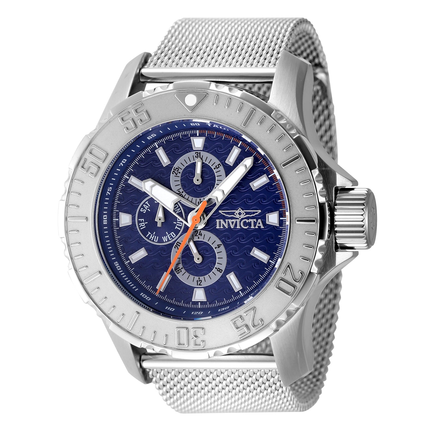 Invicta Men's 49mm Vintage Quartz Day & Date Silvertone Mesh Bracelet – ShopHQ
