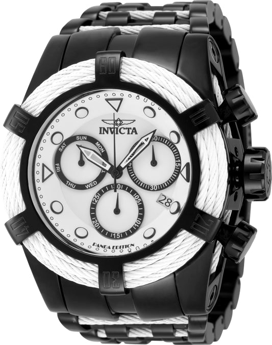 Invicta Men's 53mm Bolt Quartz Chronograph White Bracelet Watch