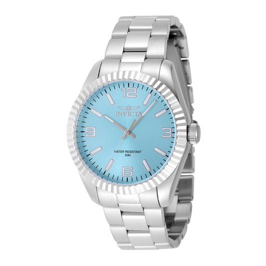 Invicta Women's 36mm Specialty Quartz Light Blue Fluted Bezel Bracelet Watch