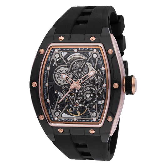 Invicta Men's 44mm S1 Rally Automatic Skeletonized Dial Silicone Strap Watch